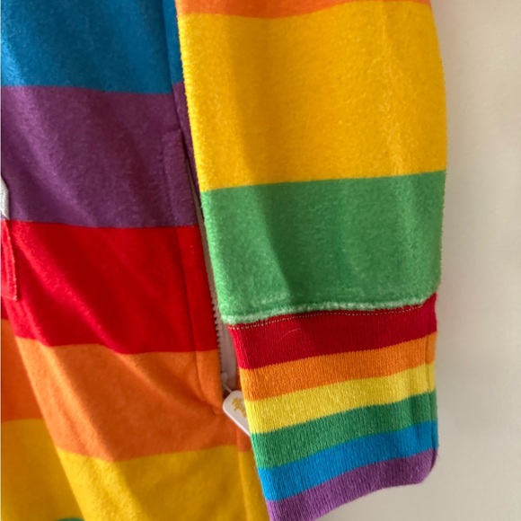 Tipsy Elves Fleece Rainbow Pride w/ Hoodie Onesie Unisex Small - Picture 4 of 11